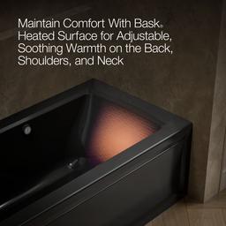 Archer 60'' x 30'' integral apron Heated BubbleMassageE air bath with Bask heated surface and left-hand drain - image 8