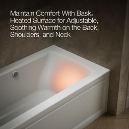 Archer 60'' x 30'' integral apron Heated BubbleMassageE air bath with Bask heated surface and left-hand drain - image 7