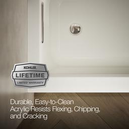 Archer 60'' x 30'' integral apron Heated BubbleMassageE air bath with Bask heated surface and left-hand drain - image 9