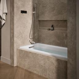 Archer 60'' x 30'' alcove Heated BubbleMassageE air bath, left drain - image 2