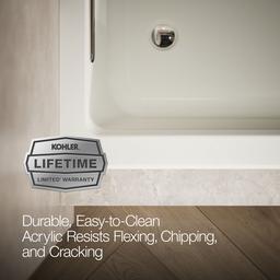 Archer 60'' x 30'' alcove Heated BubbleMassageE air bath, left drain - image 8