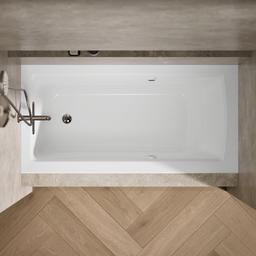 Archer 60'' x 30'' alcove Heated BubbleMassageE air bath with Bask heated surface, left drain - image 6