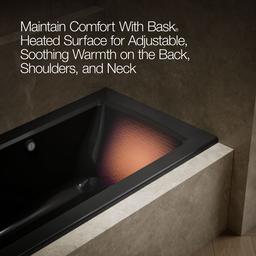Archer 60'' x 30'' alcove Heated BubbleMassageE air bath with Bask heated surface, left drain - image 8