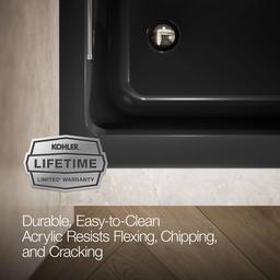 Archer 60'' x 30'' alcove Heated BubbleMassageE air bath with Bask heated surface, left drain - image 9