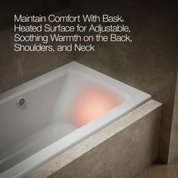 Archer 60'' x 30'' alcove Heated BubbleMassageE air bath with Bask heated surface, left drain - image 7
