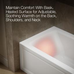 Archer 60'' x 30'' alcove Heated BubbleMassageE air bath with Bask heated surface, right drain - image 7