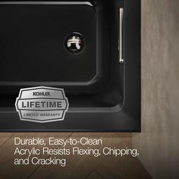 Archer 60'' x 30'' alcove Heated BubbleMassageE air bath with Bask heated surface, right drain - image 9