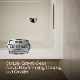 Archer 60'' x 30'' alcove Heated BubbleMassageE air bath with Bask heated surface, right drain - image 8