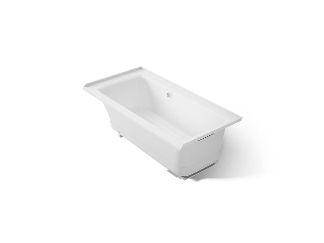 Archer 60'' x 30'' alcove Heated BubbleMassageE air bath, right drain by Kohler