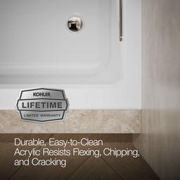 Archer 60'' x 30'' alcove Heated BubbleMassageE air bath, right drain - image 9