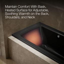 Archer 60'' x 30'' alcove Heated BubbleMassageE air bath, right drain - image 8