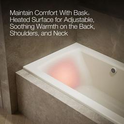Archer 60'' x 30'' alcove Heated BubbleMassageE air bath with Bask heated surface, right drain - image 7