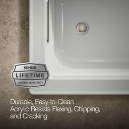 Archer 60'' x 30'' drop-in Heated BubbleMassageE air bath with Bask heated surface - image 9