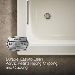 Archer 60'' x 30'' drop-in Heated BubbleMassageE air bath with Bask heated surface - image 9