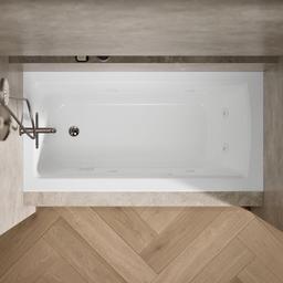 Archer 60'' x 30'' alcove heated whirlpool bath, left drain - image 6