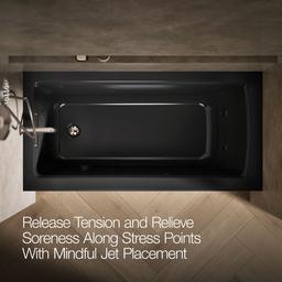 Archer 60'' x 30'' alcove heated whirlpool bath, left drain - image 6