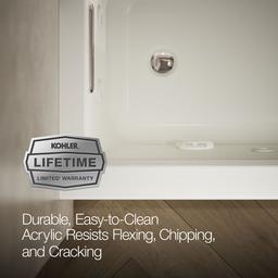 Archer 60'' x 30'' alcove heated whirlpool bath, left drain - image 7