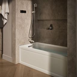 Archer 60'' x 30'' alcove whirlpool bath with Bask heated surface, left drain - image 2