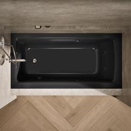 Archer 60'' x 30'' alcove whirlpool bath with Bask heated surface, left drain - image 6