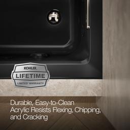 Archer 60'' x 30'' alcove heated whirlpool bath, right drain - image 7