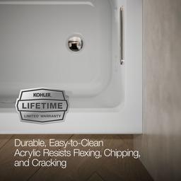 Archer 60'' x 30'' alcove heated whirlpool bath, right drain - image 7