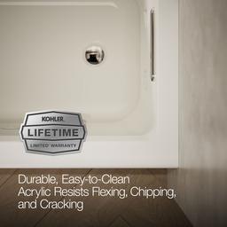 Archer 60'' x 30'' alcove heated whirlpool bath, right drain - image 7