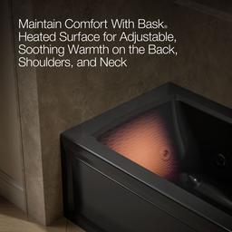 Archer 60'' x 30'' alcove whirlpool bath with Bask heated surface, right drain - image 7