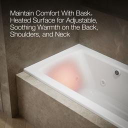 Archer 60'' x 30'' alcove whirlpool bath with Bask heated surface, right drain - image 7