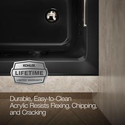 Archer 60'' x 30'' alcove whirlpool bath with Bask heated surface, right drain - image 8