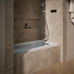 Archer 60'' x 30'' alcove whirlpool bath with Bask heated surface, right drain - image 2