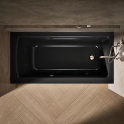 Archer 60'' x 30'' alcove Heated BubbleMassageE air bath and whirlpool, right drain - image 6