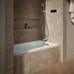 Archer 60'' x 30'' alcove Heated BubbleMassageE air bath and whirlpool, right drain - image 2