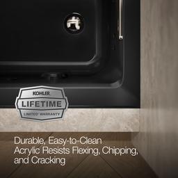 Archer 60'' x 30'' alcove Heated BubbleMassageE air bath and whirlpool, right drain - image 8