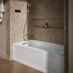 Archer 66'' x 32'' alcove bath, left drain - image 2