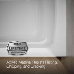 Archer 66'' x 32'' alcove bath, left drain - image 10