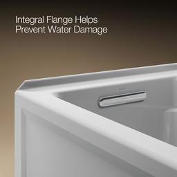 Archer 66'' x 32'' alcove bath, left drain - image 9