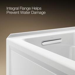 Archer 66'' x 32'' alcove bath with Bask heated surface, left drain - image 9