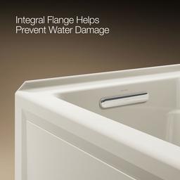 Archer 66'' x 32'' alcove bath with Bask heated surface, left drain - image 9