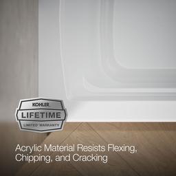 Archer 66'' x 32'' alcove bath, right drain - image 10