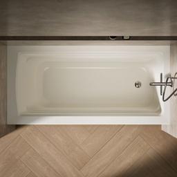 Archer 66'' x 32'' alcove bath, right drain - image 7