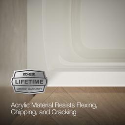 Archer 66'' x 32'' alcove bath, right drain - image 10