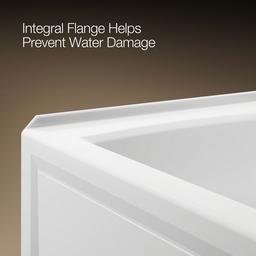 Archer 66'' x 32'' alcove bath with Bask heated surface, right drain - image 9