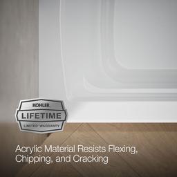 Archer 66'' x 32'' alcove bath with Bask heated surface, right drain - image 10