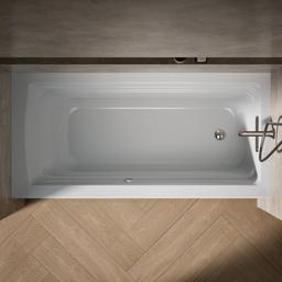 Archer 66'' x 32'' alcove bath with Bask heated surface, right drain - image 7