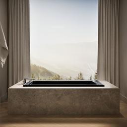 Archer 66'' x 32'' drop-in bath with Bask heated surface - image 4