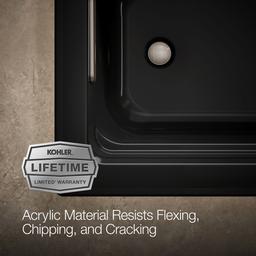 Archer 66'' x 32'' drop-in bath with Bask heated surface - image 9