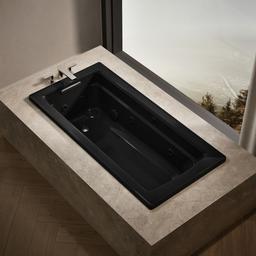 Archer 66'' x 32'' drop-in heated whirlpool bath - image 2