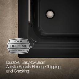 Archer 66'' x 32'' drop-in heated whirlpool bath - image 7