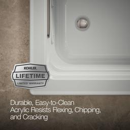 Archer 66'' x 32'' drop-in heated whirlpool bath - image 7