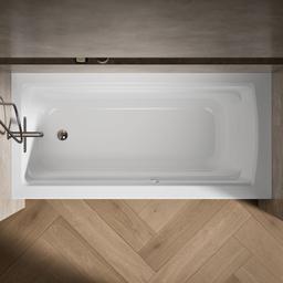 Archer 66'' x 32'' alcove Heated BubbleMassageE air bath, left drain - image 6